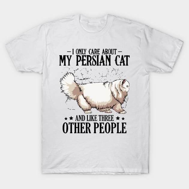 Persian Cat T-Shirt by Lumio Gifts